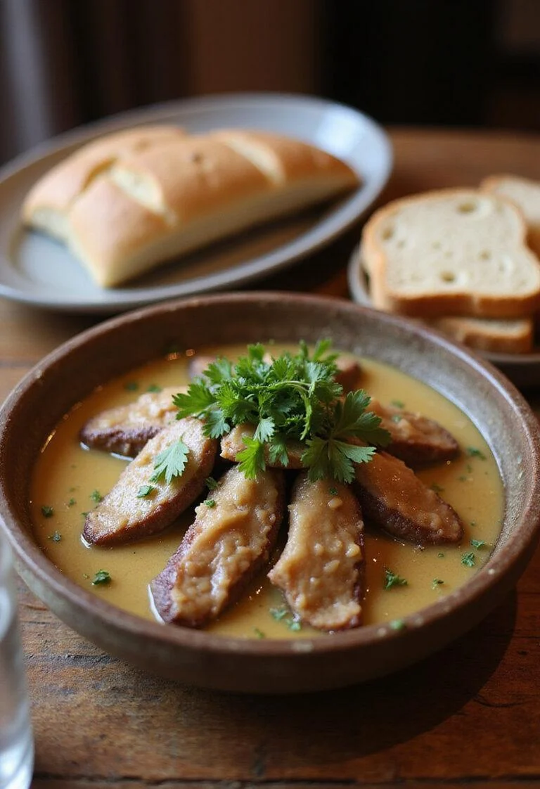 Delicious Civet de Lièvre Savoureux served in a rustic bowl, perfect for a hearty meal.
