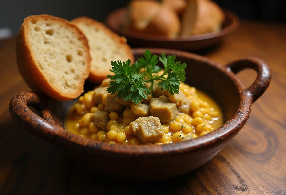 Délicieux Civet de Lièvre Savoureux servi dans un bol rustique, parfait pour un repas copieux.