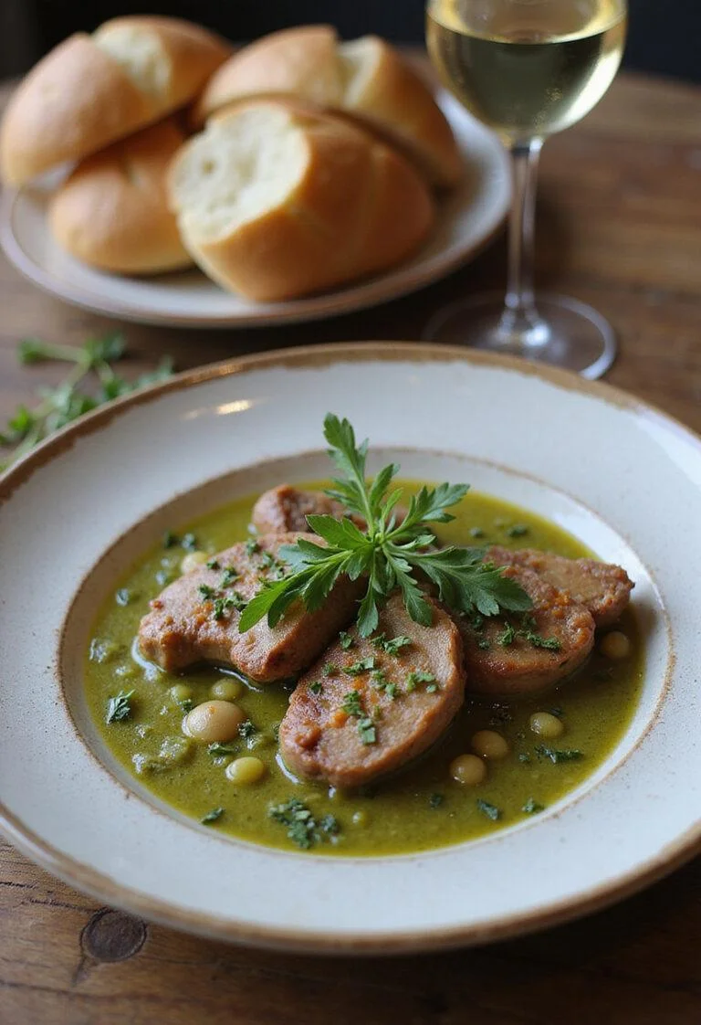Plat de Lapin à la Moutarde terminé, parfait pour un repas français.
