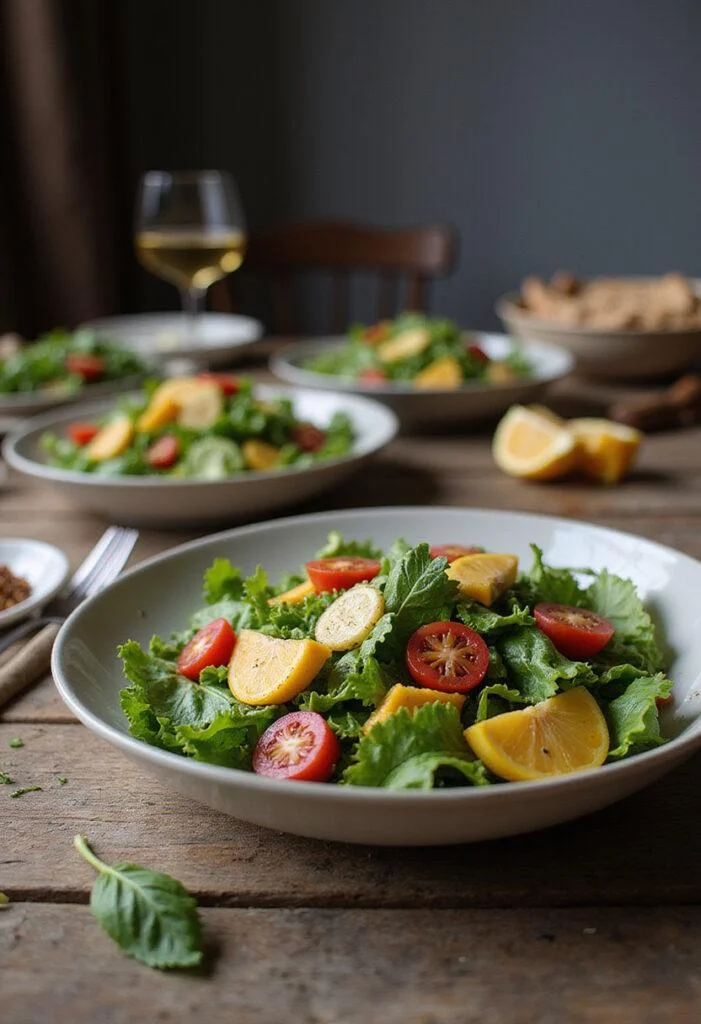 Final presentation of Salade Lyonnaise Savoureuse, showcasing its delicious ingredients.