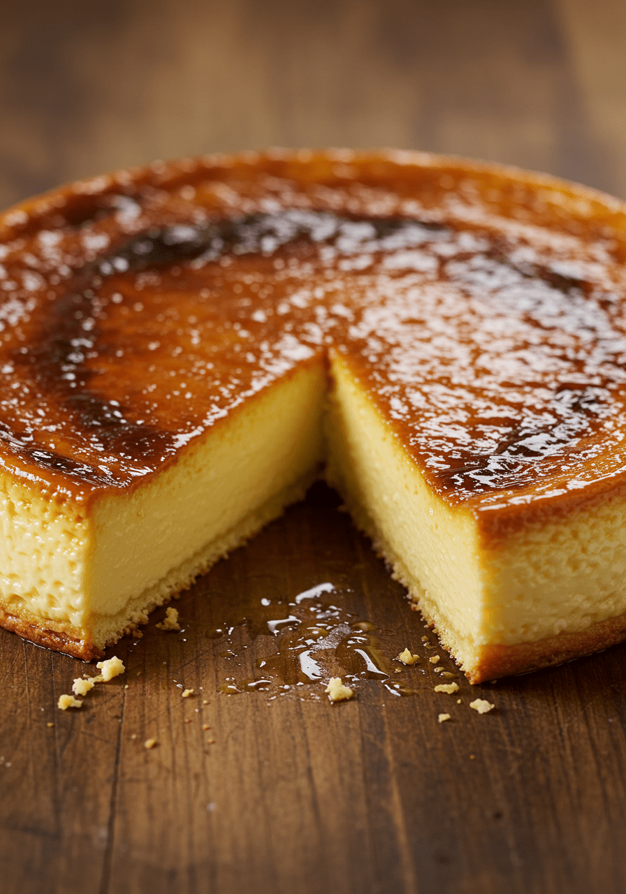 Delicious Flan Pâtissier Vanillé, perfectly baked and displayed, ideal for dessert.