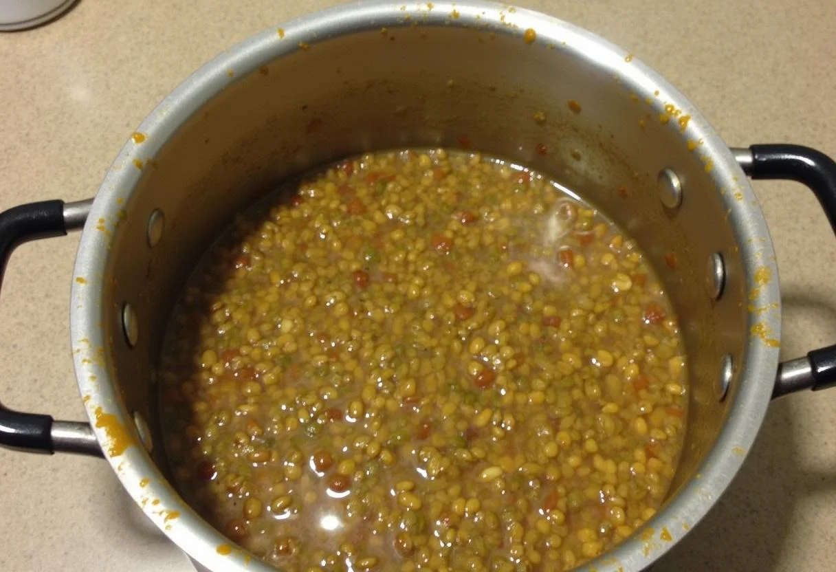 Précision sur la cuisson des lentilles corail, les tester pour la tendreté après quelques minutes.
