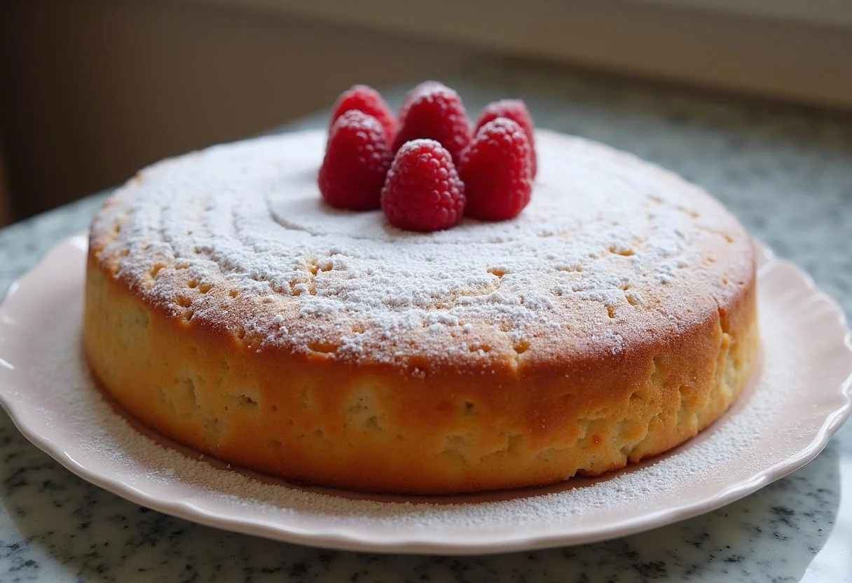 Gâteau pistache framboise finement décoré, parfait pour toute occasion, présenté dans une assiette sur une table.