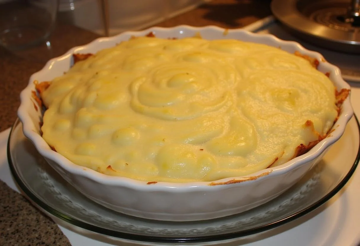 Démoulage des Pommes Anna, révélant des couches délicates de pommes de terre dans cette cuisine maison.