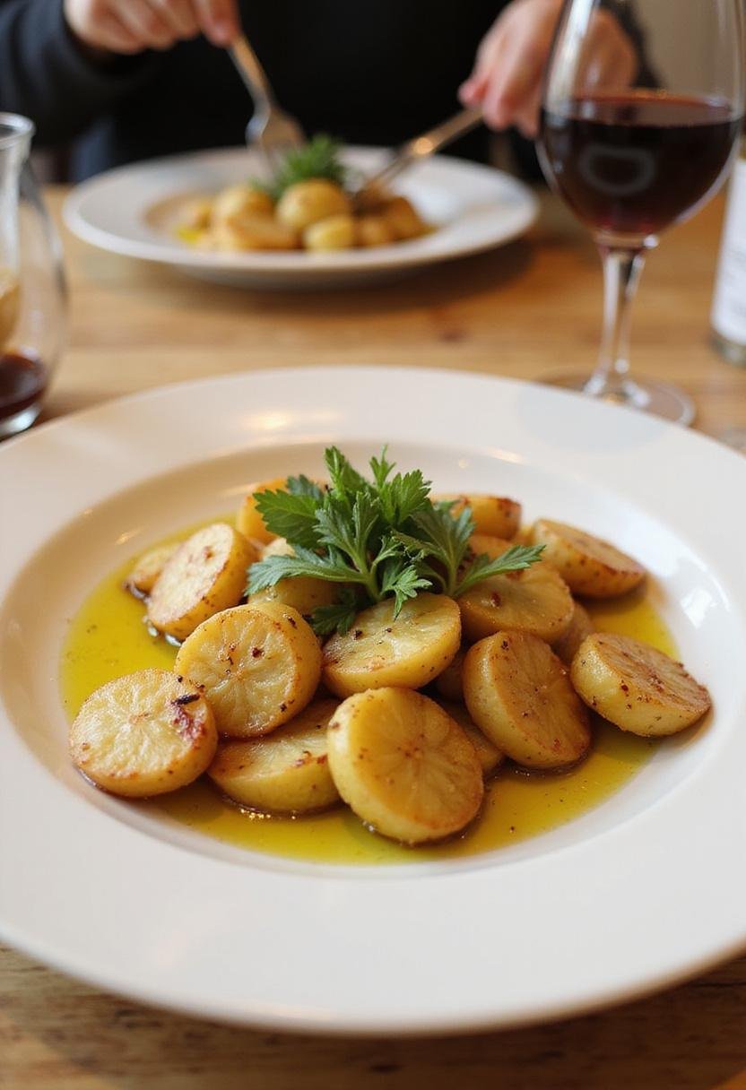 Finished Pommes de Terre Rissolées served on a plate, perfect for a delicious meal.