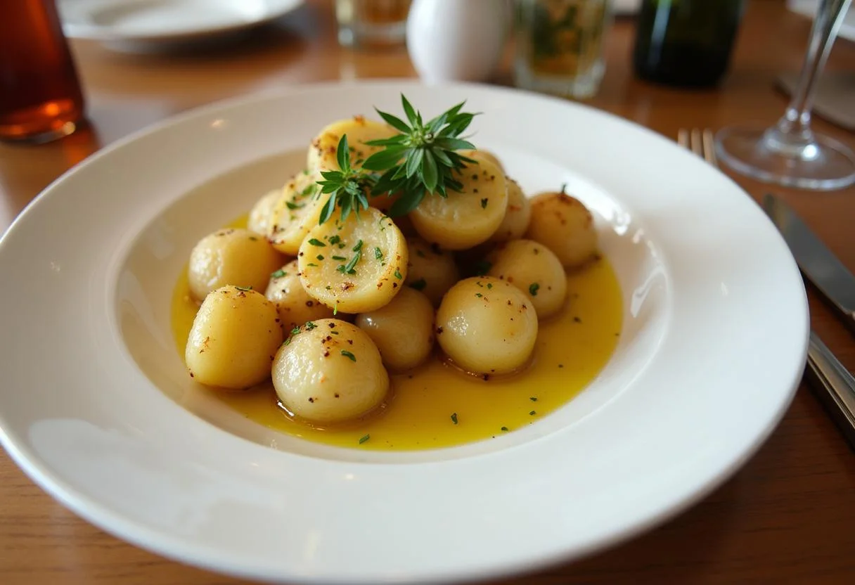 Finished Pommes de Terre Rissolées served on a plate, perfect for a delicious meal.