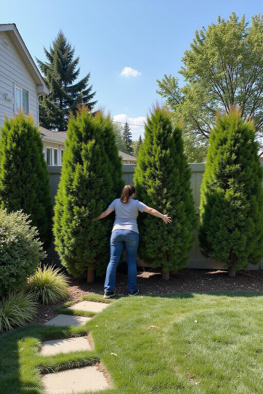 Plantation de haies pour créer une barrière de confidentialité dans le jardin à moindre coût
