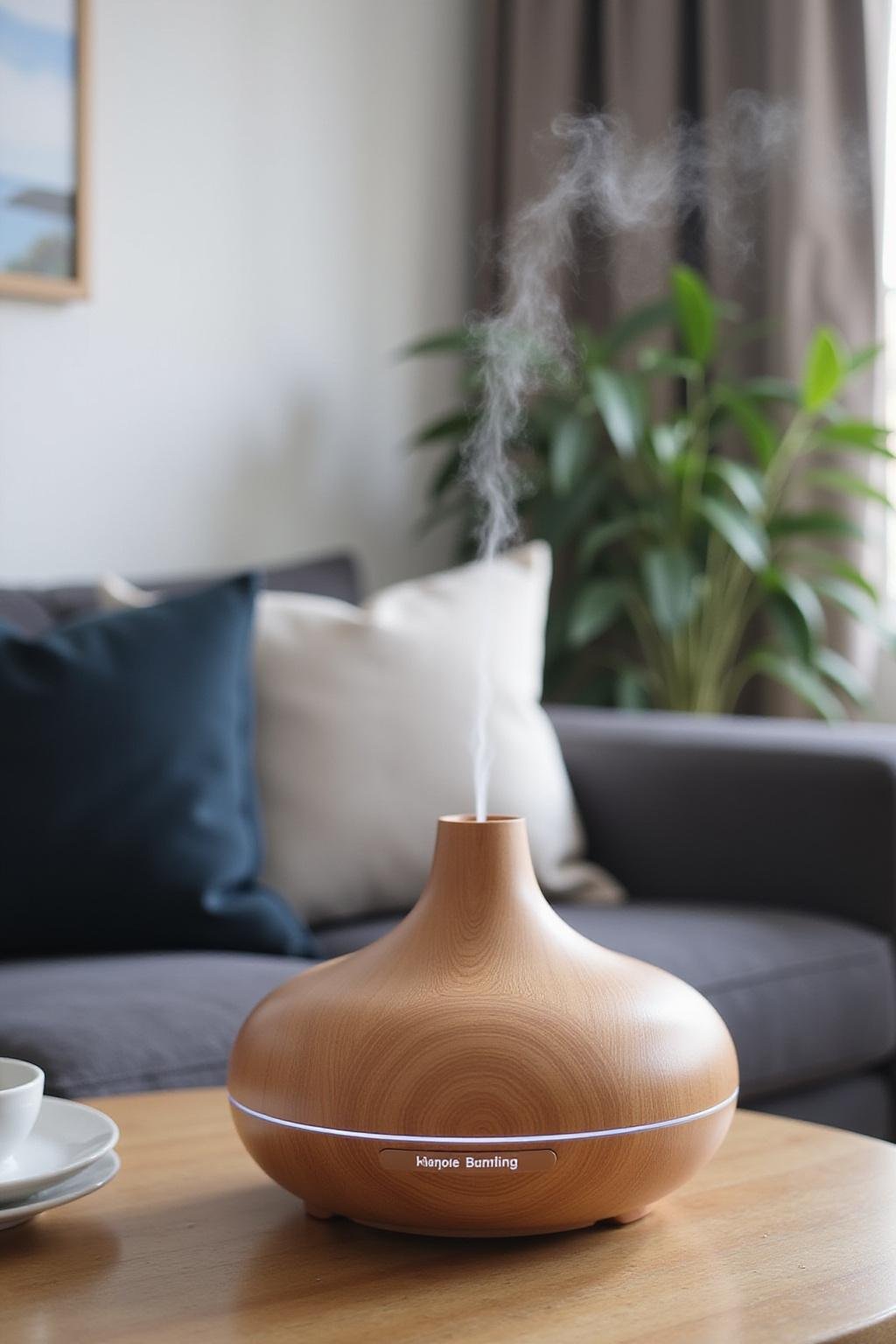 Diffuser avec lavande et menthe poivrée pour créer une ambiance relaxante favorisant la concentration