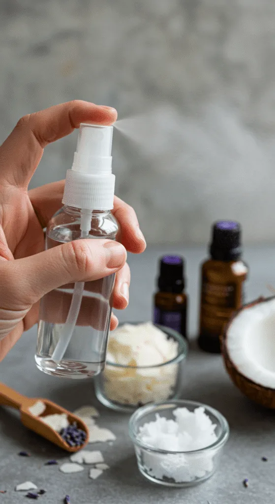 Flacon de déodorant à la magnésium DIY avec des huiles essentielles