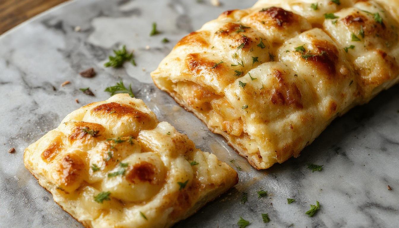 Une assiette blanche présentant plusieurs galettes de pommes de terre dorées, croustillantes et épaisses, avec une texture irrégulière, garnies de fines herbes vertes et accompagnées de quartiers de citron. La présentation est rustique mais appétissante, mettant en valeur la texture croustillante et la coloration dorée des galettes.