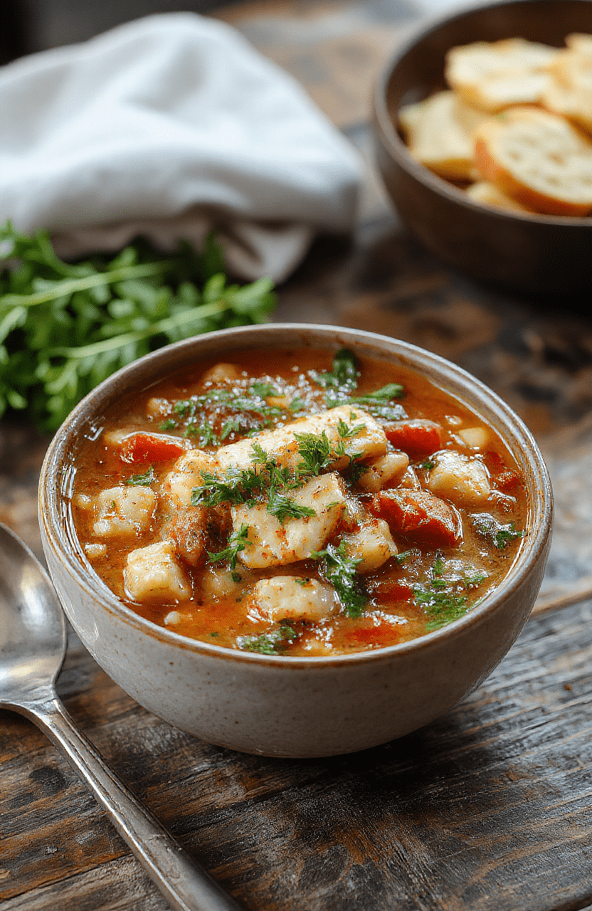 A vibrant bowl of Italian minestrone soup featuring colorful vegetables, beans, pasta, and herbs in a rustic bowl, garnished with fresh basil, set on a wooden table with a cozy ambiance.
