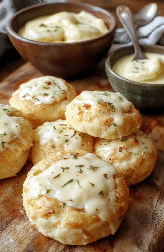 A close-up of golden, fluffy garlic butter bread rolls arranged on a rustic wooden platter. The rolls are melted with butter, topped with fresh chopped parsley, and have a soft, airy interior. The background features a soft-focus kitchen scene with a hint of green herbs and warm lighting, highlighting their inviting, warm appearance and textured crust.