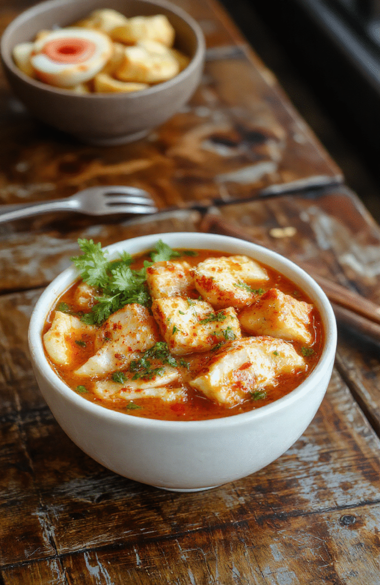 A vibrant bowl of chicken ramen featuring tender sliced chicken, soft boiled eggs, colorful vegetables, and a rich, creamy broth, all beautifully arranged with fresh herbs on a rustic wooden table.