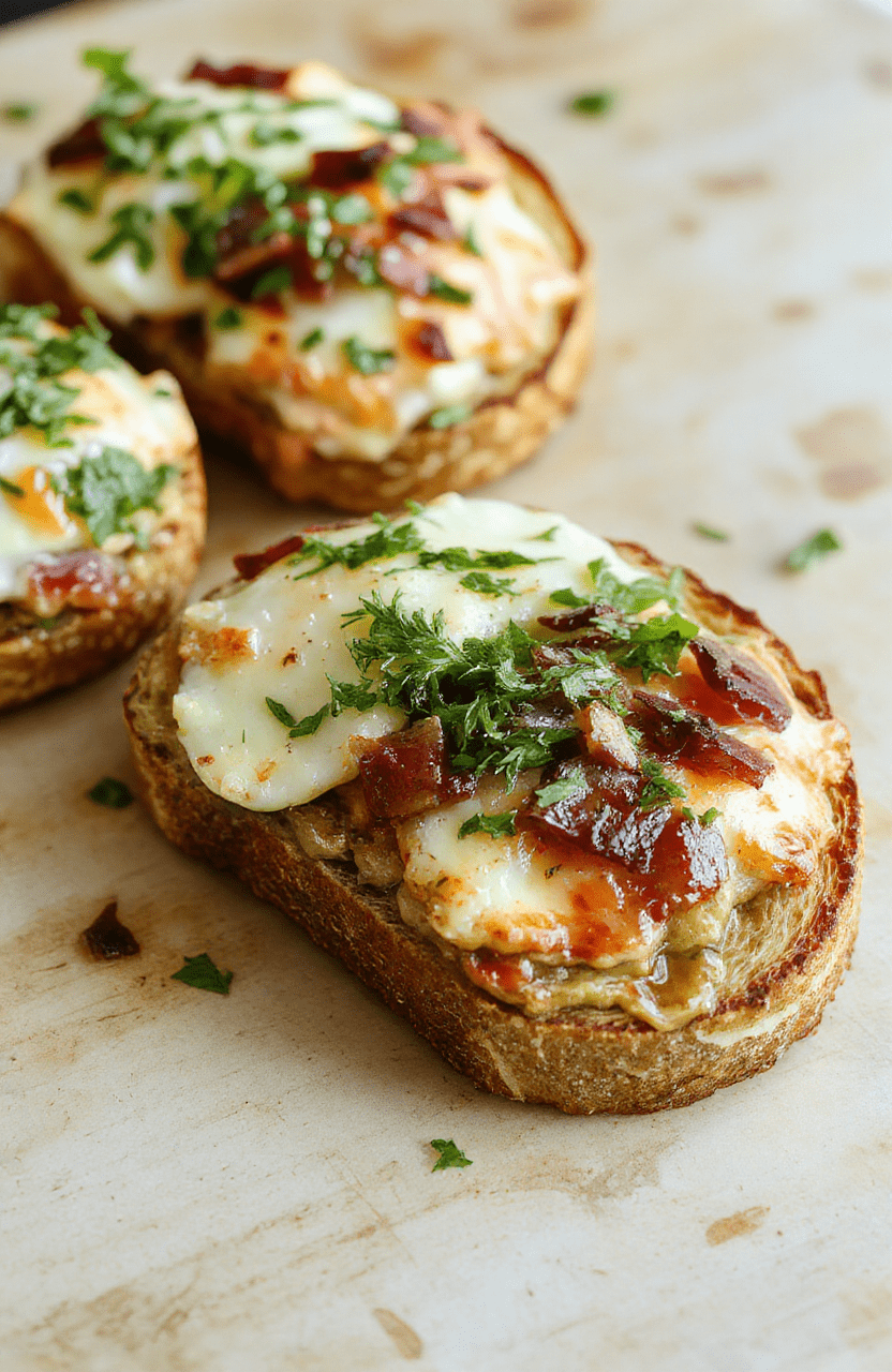 A vibrant plate of two slices of toasted whole-grain bread topped with mashed avocado, cherry tomatoes, feta, and a sunny-side-up egg, sprinkled with seeds and herbs; warm natural light, rustic wooden board, fresh greens in the background.